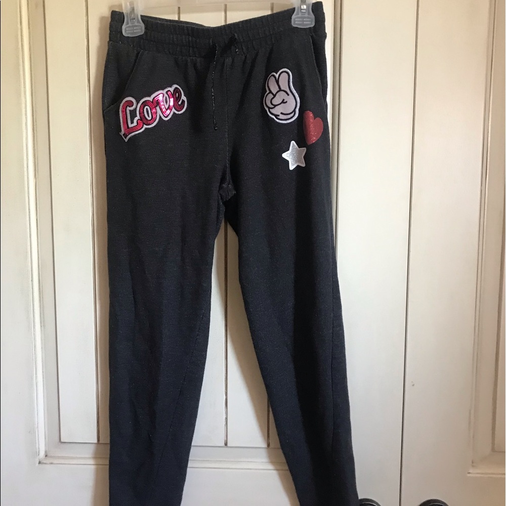 dark grey sweatpants